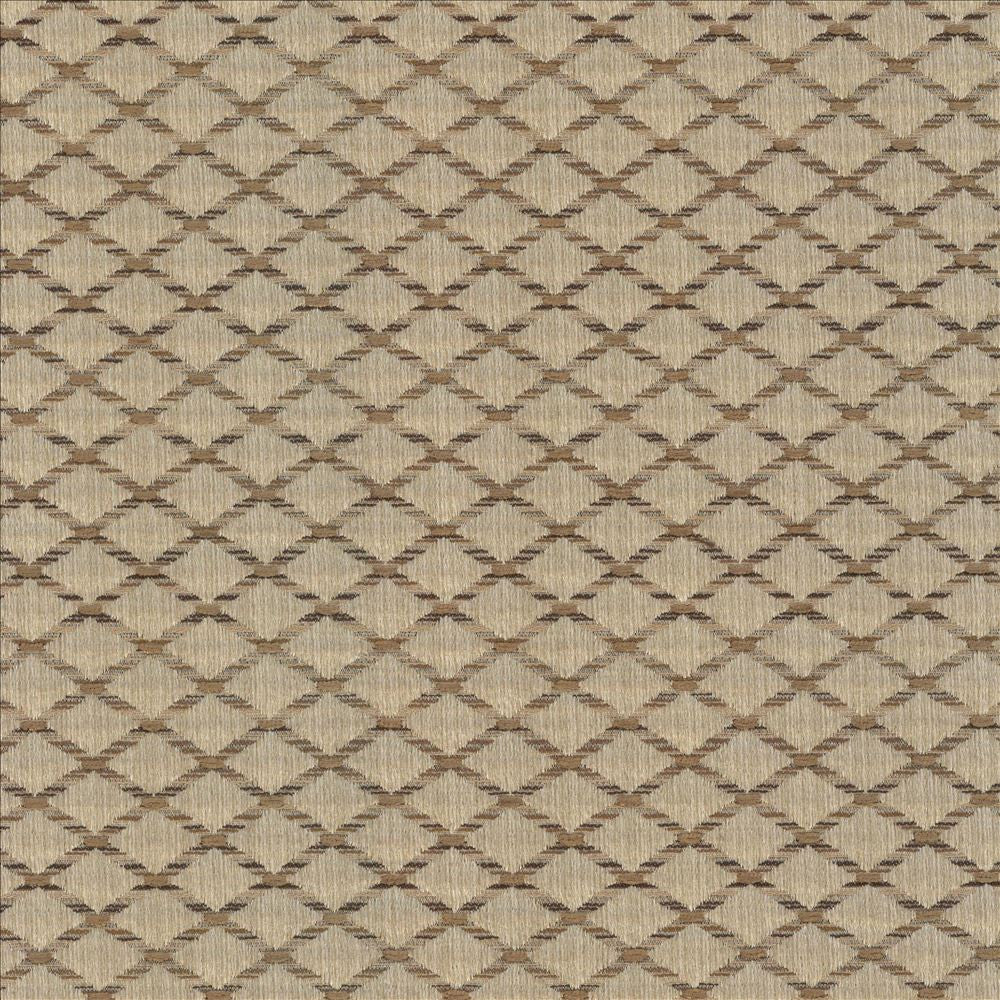 Diamonside Latte  by Kasmir Designer Fabric 5083 55% Polyester
45% Rayon
 CHINA 25,000 Wyzenbeek Double Rubs Horizontal: 1 2/8 inches and Vertical: 4/8 inches 55  - Swanky Fabrics -