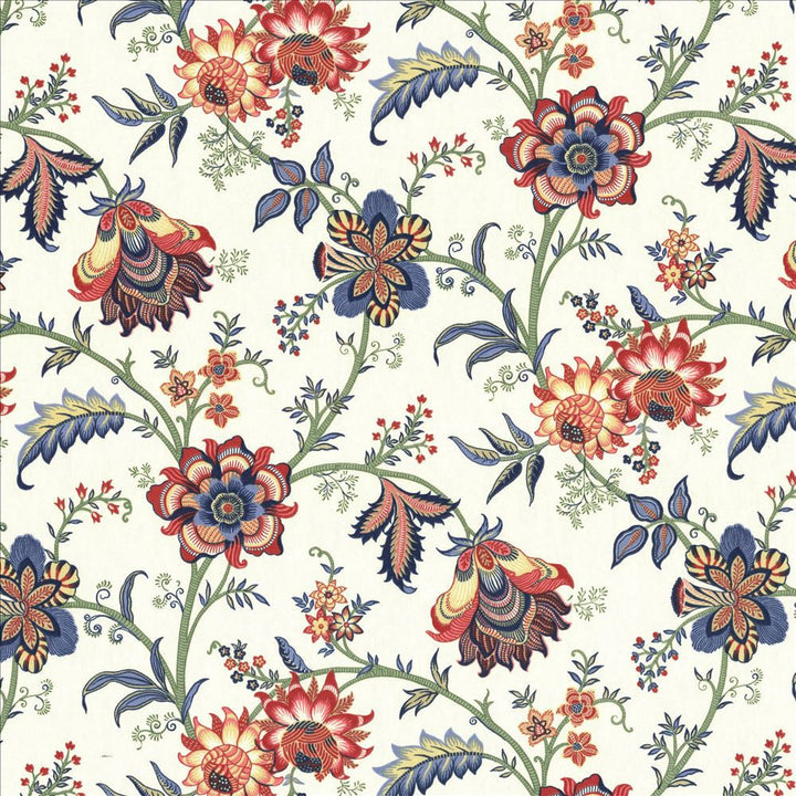 Dougherty Jewel  by Kasmir Designer Fabric 5080 100% Cotton
 USA 15,000 Wyzenbeek Double Rubs Horizontal: 18 inches and Vertical: 18 inches 54  - Swanky Fabrics -