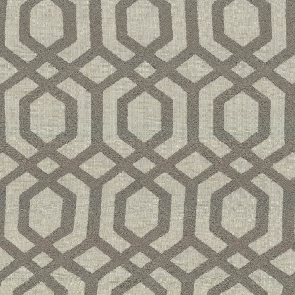Druid Pewter by Kasmir Designer Fabric 1433 66% Polyester 30% Cotton 4% Linen Embroidery 100% Polyester INDIA Not Tested Horizontal: 8 4/8 inches and Vertical: 9 4/8 inches 51 - 56 - Swanky Fabrics -