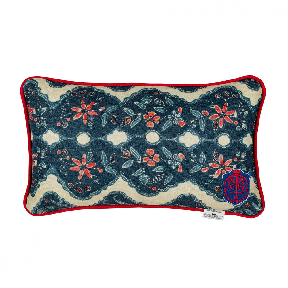 Mind The Gap Pillows PHOENICIA BATIK Cushion (LC40122) | LC40122 | SUNDANCE VILLA | 20 x 12 in | Indigo, Red, Taupe | Fabric Carolina | https://www.fabriccarolina.com/
