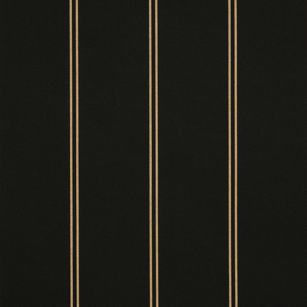 4988 Cooper Black by Sunbrella Designer Fabric Sunbrella Awning Stripes 100% Sunbrella® Acrylic USA or Imported 10-Year Horizontal: and Vertical: 46 in. - Swanky Fabrics -