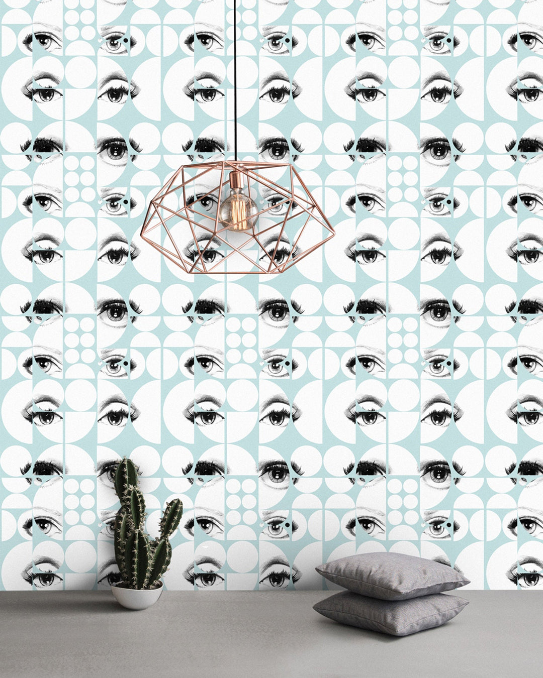 Eyes And Circles Tapet Premium wallpaper by Mind the Gap (WP20086), view 2