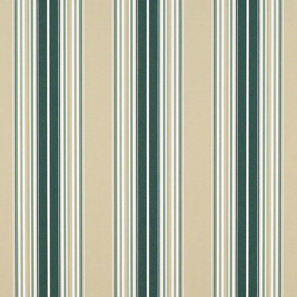 4932 Forest / Beige / Natural / Sage Fancy by Sunbrella Designer Fabric Sunbrella Awning Stripes 100% Sunbrella® Acrylic USA or Imported 10-Year Horizontal: and Vertical: 46 in. - Swanky Fabrics -