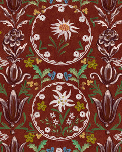 Mind the Gap Wallpaper Mind The Gap   EDELWEISS Burgundy   (WP20694)