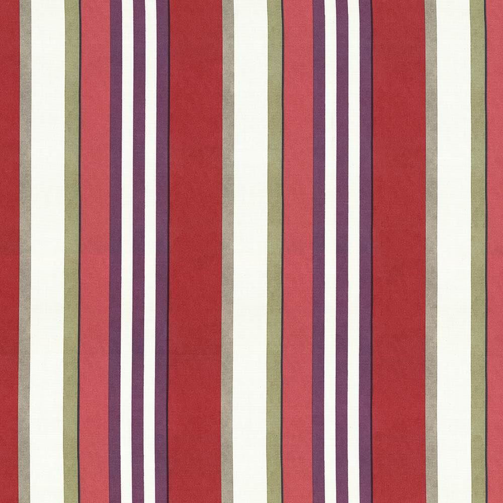 Edgemere Stripe Berry by Kasmir Designer Fabric See sample 100% Cotton
 UNITED KINGDOM Not Tested </p><p>Repeat: Horizontal: 13 5/8 inches and Vertical: N/A 54 - Swanky Fabrics -