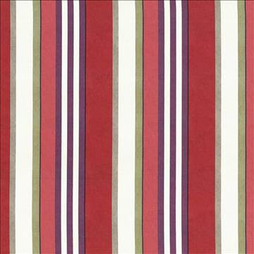 Edgemere Stripe Berry by Kasmir Designer Fabric 5075 100% Cotton UNITED KINGDOM Not Tested H: 13 5/8 inches, V: N/A 54 - 55 - Swanky Fabrics - Kasmir