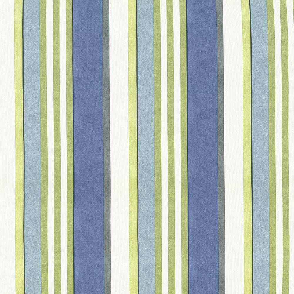 Edgemere Stripe Bluebell by Kasmir Designer Fabric 5075 100% Cotton
 UNITED KINGDOM </p><p>Repeat: Horizontal: 13 5/8 inches and Vertical: N/A 54 - 55 - Swanky Fabrics -