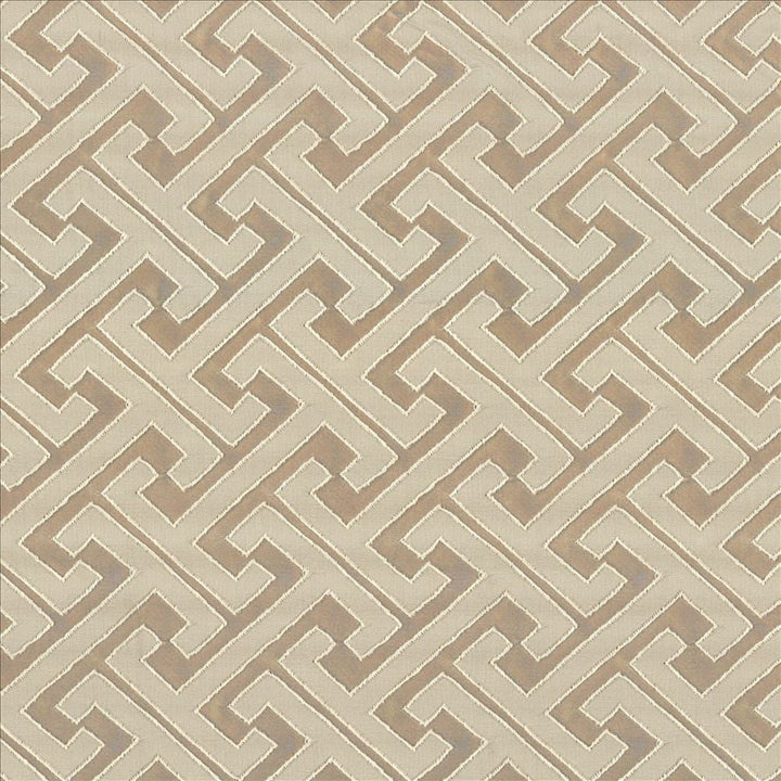 Edo Fret Fawn by Kasmir Designer Fabric 5083 100% Polyester
 CHINA </p><p>Repeat: Horizontal: 2 2/8 inches and Vertical: 2 inches 57 - Swanky Fabrics -