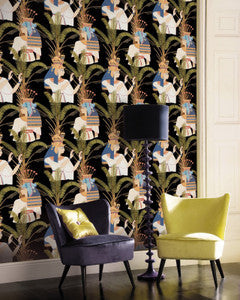 Mind the Gap Wallpaper Mind The Gap   EGYPTIAN QUEENS Anthracite (WP20266)