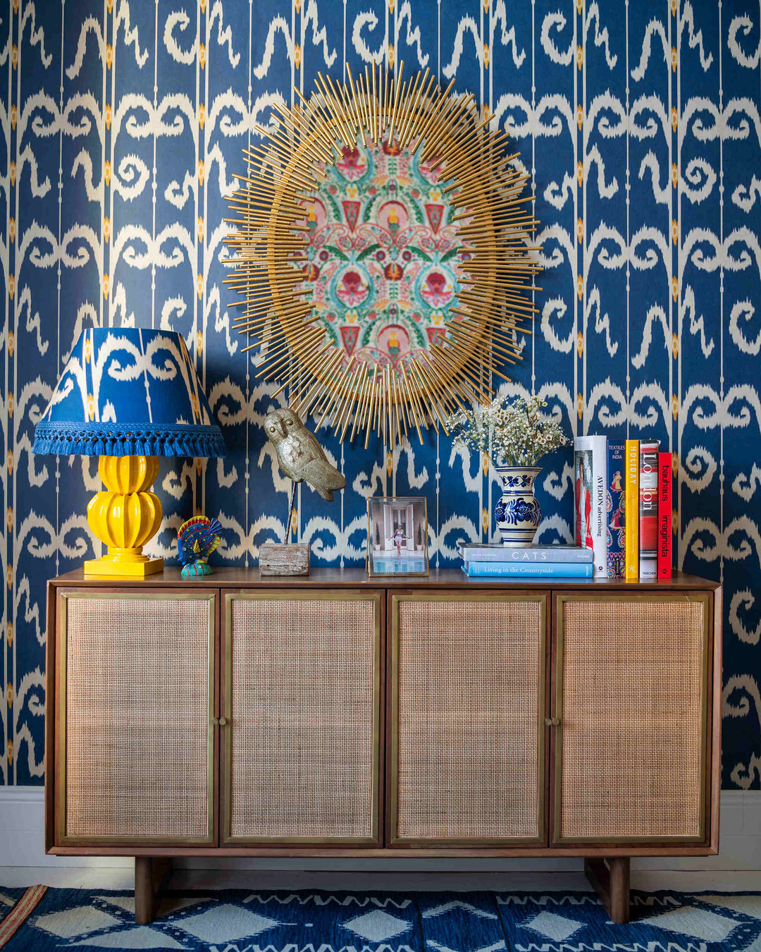 Mind The Gap Wallpaper ELYSIA IKAT Celestial Wallpaper (WP20908) - Fabric Carolina