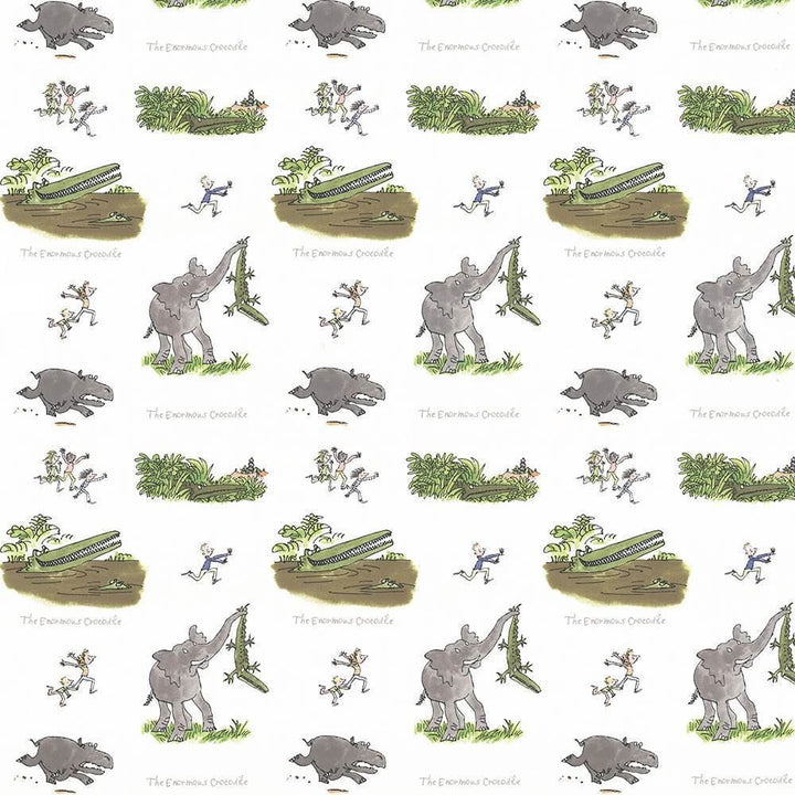 Enormous Crocodi Croc Green by Kasmir Designer Fabric 1445 100% Cotton TURKEY Not Tested Horizontal: 18 1/8 inches and Vertical: 25 2/8 inches 55 - Swanky Fabrics -
