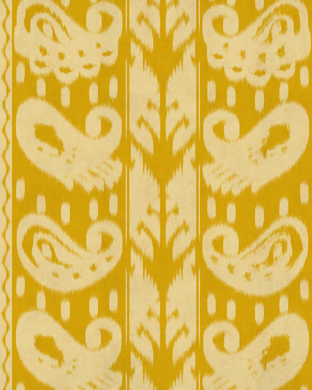 ERZSEBET Maize Wallpaper (WP30292) by Mind The Gap | WP30292 | TRANSYLVANIAN RHAPSODY | 1 roll x 52 x 1000 cm / 20.5 x 393.7in | 0.52m / 20.5in | 10m / 393.7in | 5.20sqm / 55.9sq ft | L70xm / L27.5in | Taupe, Yellow | Non-woven Satin | Paste the wall | 1 roll in a box | Fabric Carolina | https://www.fabriccarolina.com/