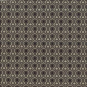 Escada Black by Kasmir Designer Fabric 5067 100% Polyester CHINA 15,000 Wyzenbeek Double Rubs H: 3 4/8 inches, V: 3 2/8 inches 56 - 57 - Swanky Fabrics - Kasmir