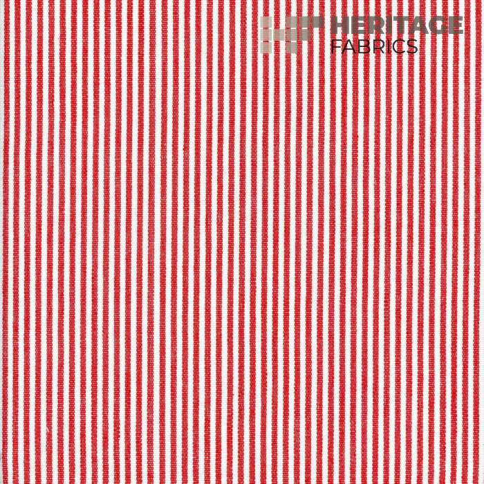 Essex Berry White by Heritage Designer Fabric - 100% Cotton India 9,000 Horizontal: 0.25" and Vertical: N/A 54" - Swanky Fabrics -