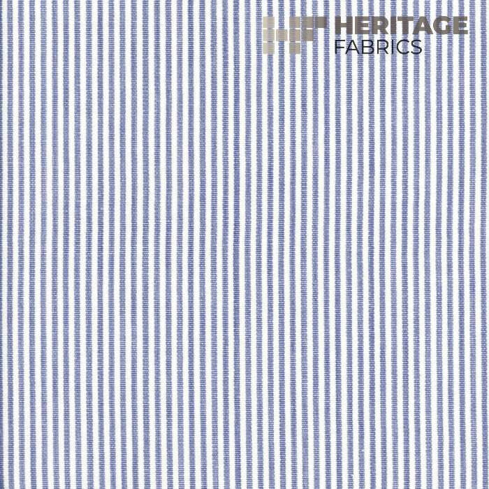 Essex French Blue by Heritage Designer Fabric - 100% Cotton India 9,000 Horizontal: 0.25" and Vertical: N/A 54" - Swanky Fabrics -