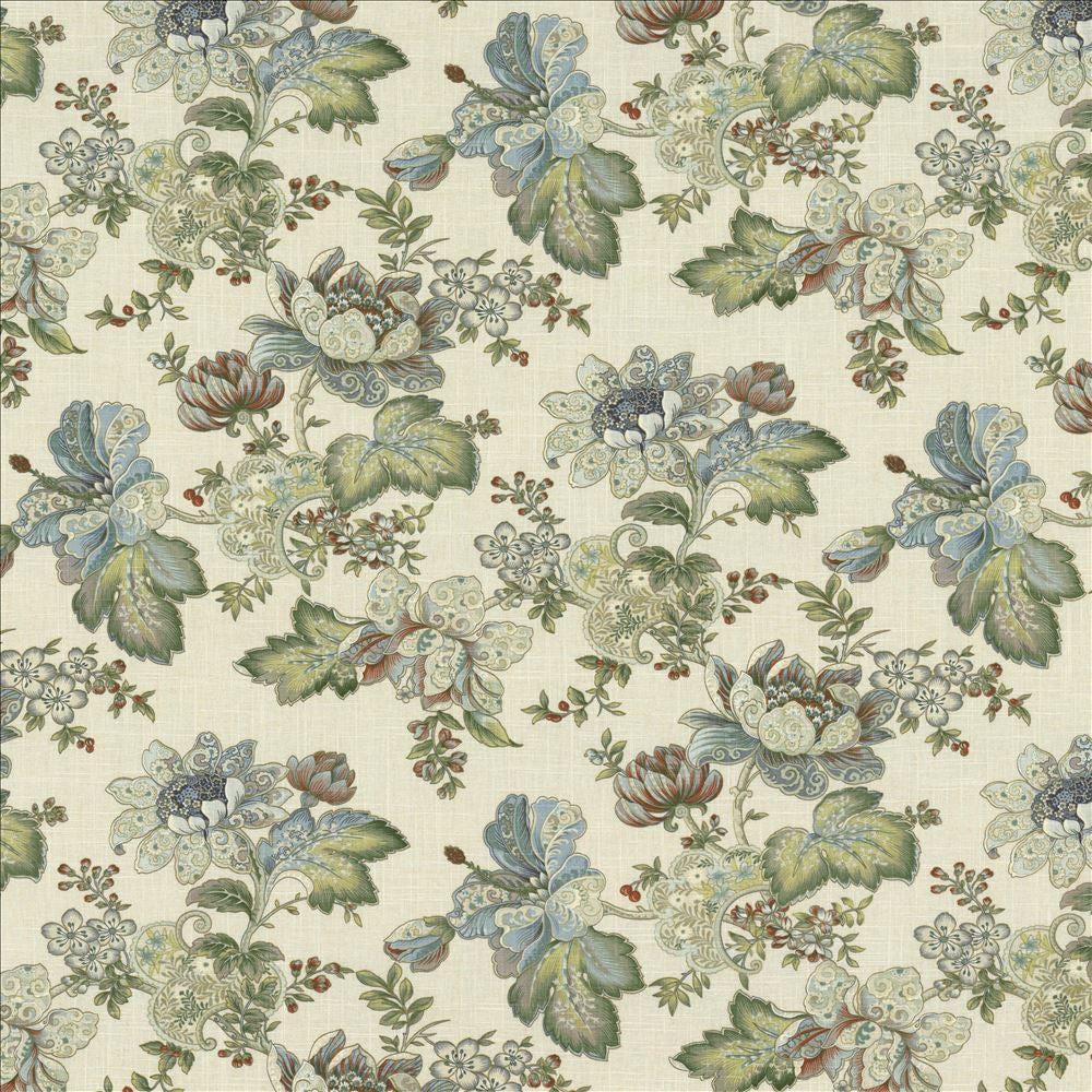 Everlasting White Tea by Kasmir Designer Fabric 1464 55% Linen
45% Rayon
 CHINA 12,000 Wyzenbeek Double Rubs </p><p>Repeat: Horizontal: 28 inches and Vertical: 26 inches 54 - Swanky Fabrics -