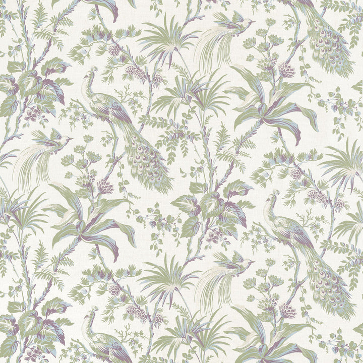 Peacock Toile Green and Plum AF57829 by Anna French Fabric Anna French Fabric Peacock Toile Green and Plum AF57829Fabric Bristol </p><p>Repeat: V: 35.50" (90.17 cm) 54.00" (137.16 cm) - Fabric Carolina -