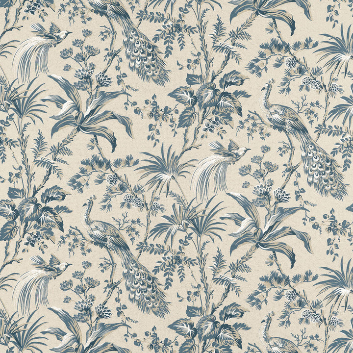 Peacock Toile Slate and Black AF57833 by Anna French Fabric Anna French Fabric Peacock Toile Slate and Black AF57833Fabric Bristol </p><p>Repeat: V: 35.50" (90.17 cm) 54.00" (137.16 cm) - Fabric Carolina -