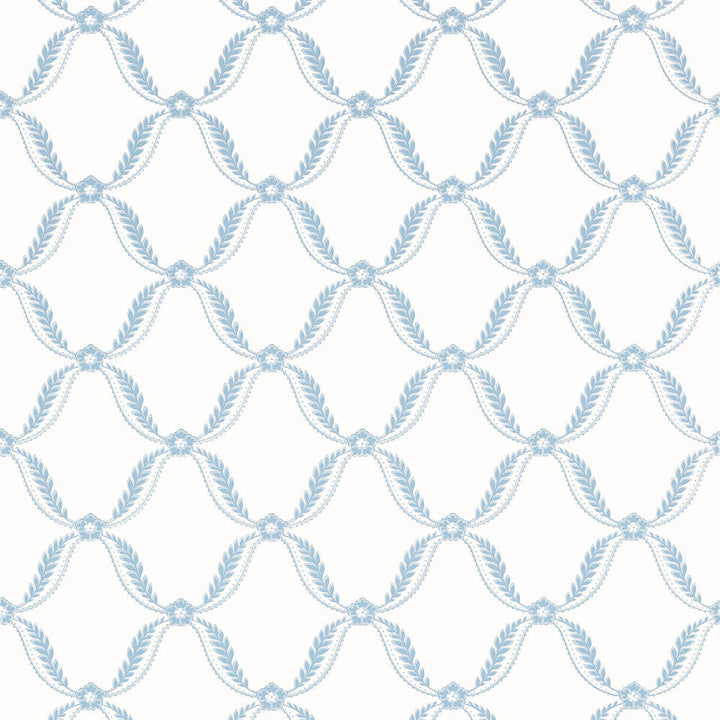 Tate Trellis Soft Blue AT57881 by Anna French Wallpaper Anna French Wallpaper Tate Trellis Soft Blue AT57881Wallpaper Bristol </p><p>Repeat: V: 6.25"(15.88 cm) 27.00"(68.58 cm) - Fabric Carolina -