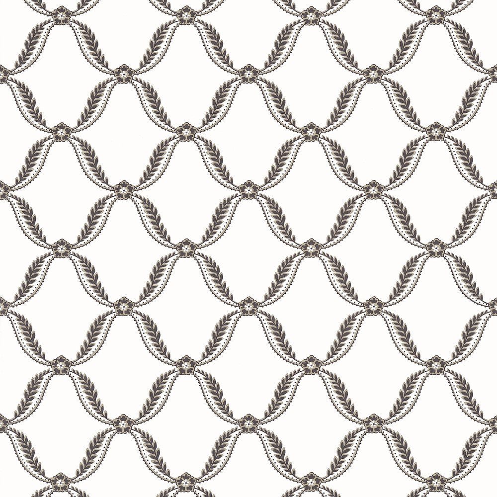Tate Trellis Black AT57883 by Anna French Wallpaper Anna French Wallpaper Tate Trellis Black AT57883Wallpaper Bristol </p><p>Repeat: V: 6.25"(15.88 cm) 27.00"(68.58 cm) - Fabric Carolina -