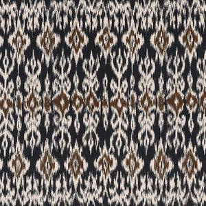 Thibaut Fabric Atlas Ikat Basalt Black F912051