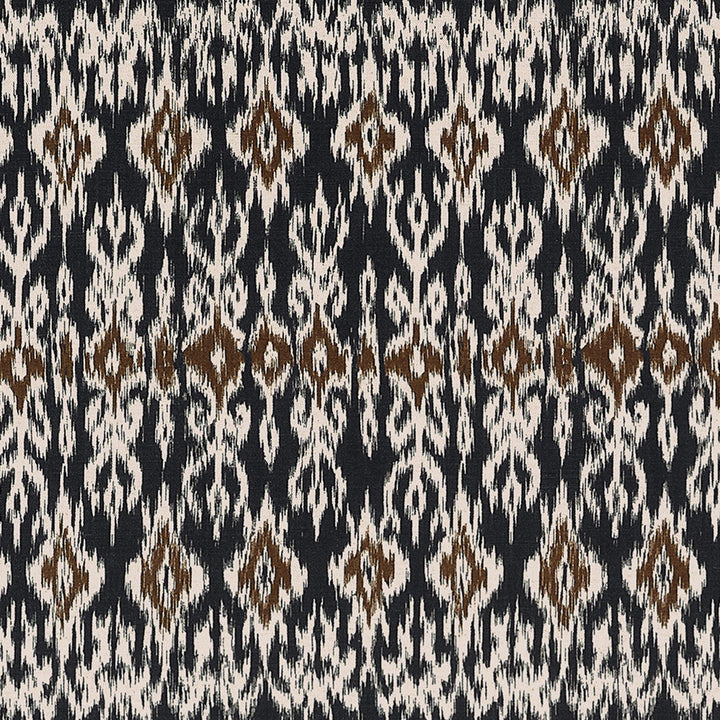 Atlas Ikat Basalt Black F912051 by Thibaut Fabric Thibaut Fabric Atlas Ikat Basalt Black F912051Fabric Vista </p><p>Repeat: V: 16.50" (41.91 cm) 54.00" (137.16 cm) - Fabric Carolina -