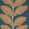 Thibaut Wallpaper Lacinato Ochre and Mineral T12037