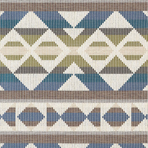 Thibaut Fabric Berber Blanket Green and Blue W712027