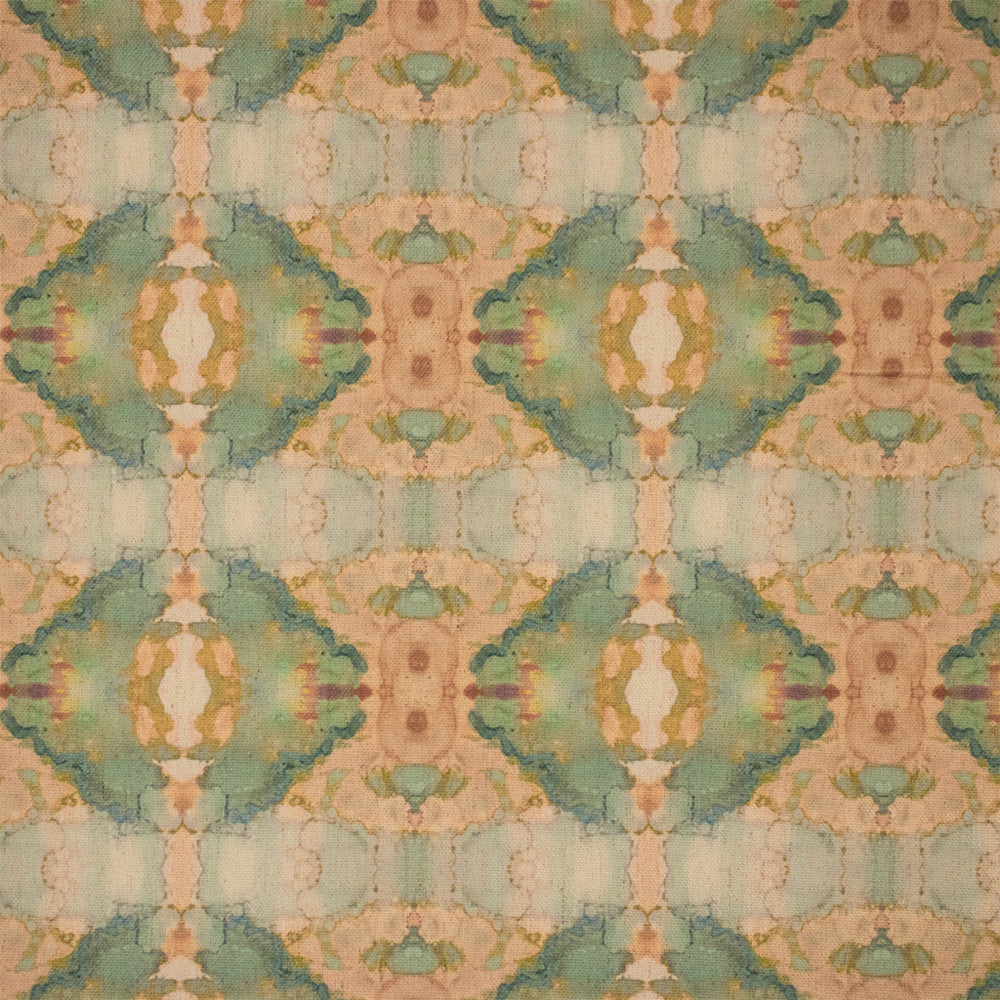F6302 Coral by Greenhouse Designer Fabric - 94% Polyester, 6% Linen China 30000 9.25" H, 7.13" V 54" - Swanky Fabrics -