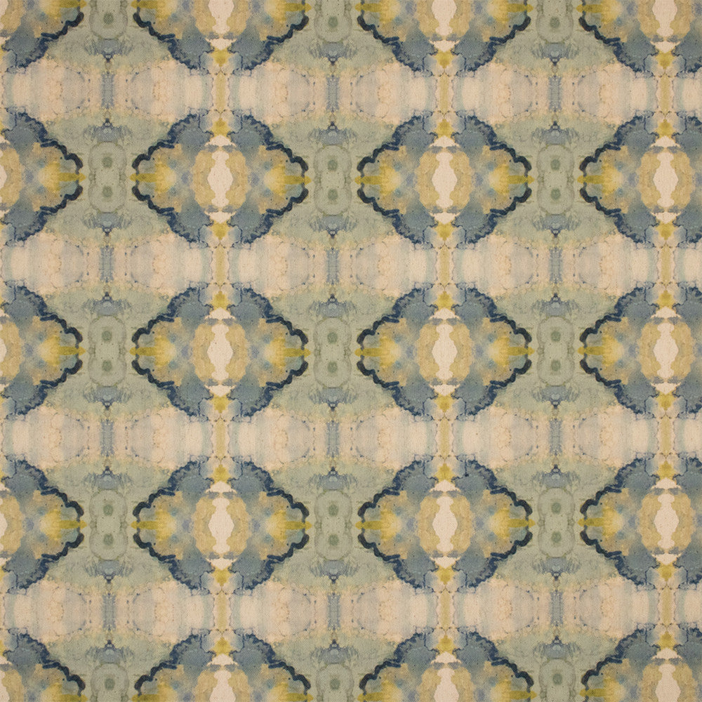 F6320 Lagoon by Greenhouse Designer Fabric - 94% Polyester, 6% Linen China 30000 9.25" H, 7.13" V 54" - Swanky Fabrics -