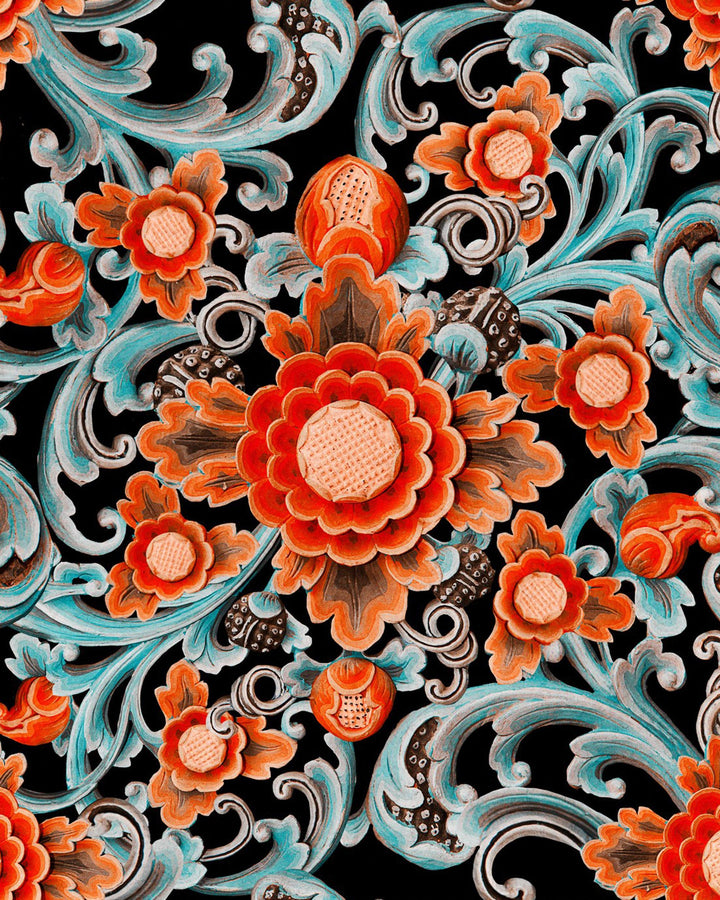 Floral Painting Dark wallpaper by Mind the Gap (WP20252), swatch