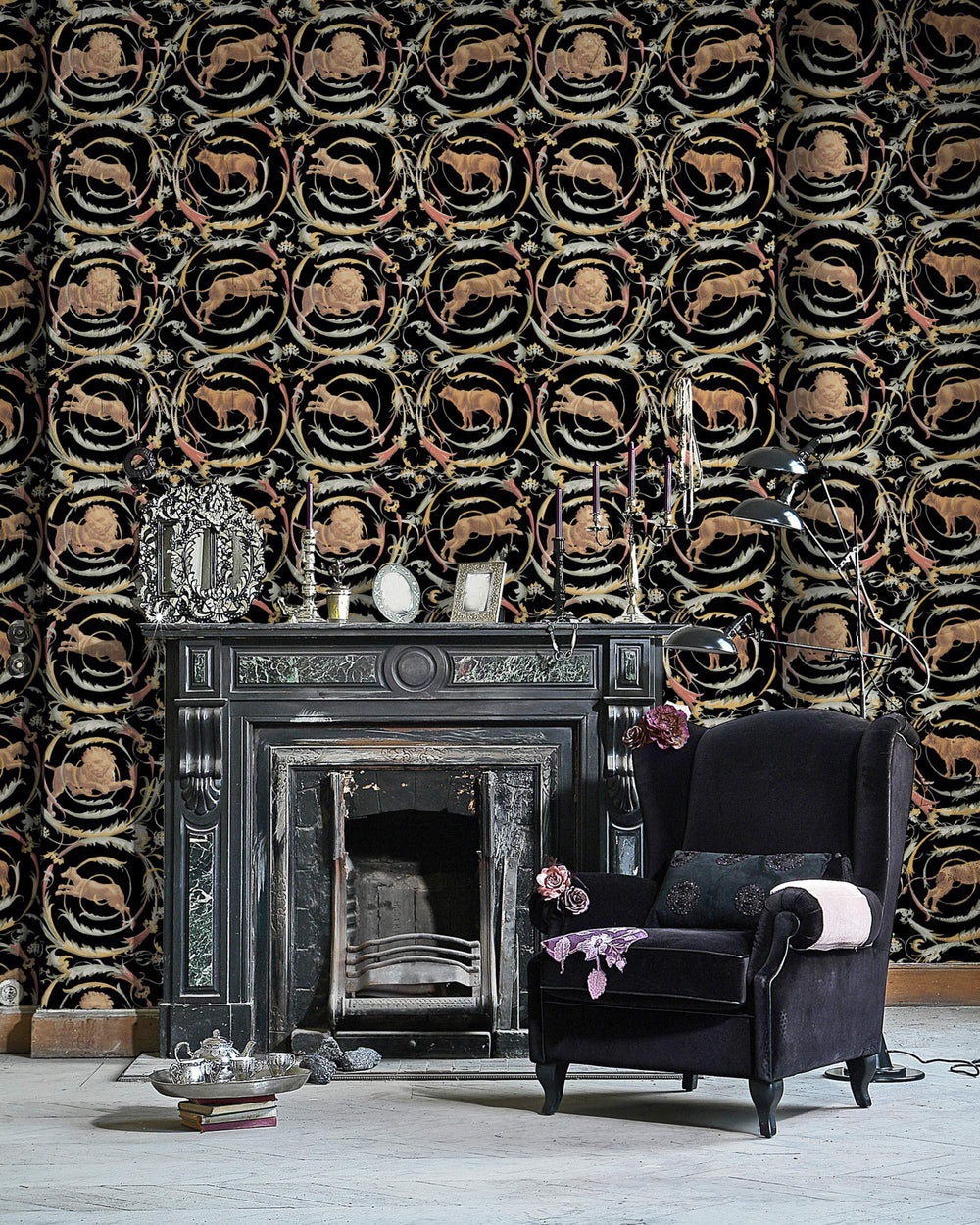 Fresce Anthracite wallpaper by Mind the Gap (WP20197), view 2