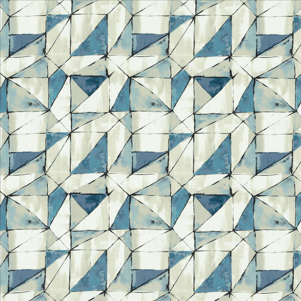 Falsetto Sea Blue by Kasmir Designer Fabric 1458 55% Linen
45% Cotton
 CHINA </p><p>Repeat: Horizontal: 13 6/8 inches and Vertical: 13 2/8 inches 54 - Swanky Fabrics -