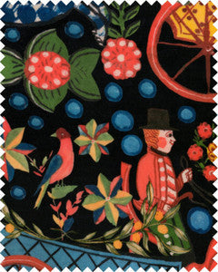 Mind the Gap Fabric Mind The Gap   FASNACHT ANTHRACITE Velvet (FB00097)