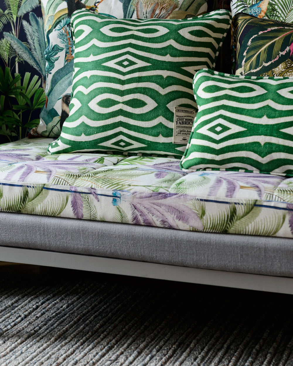 Palmeras linen fabric by Mind the Gap (FB00006), view 2