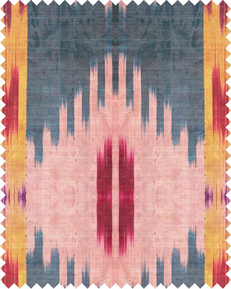 Patola Linen by Mind the Gap Designer Fabric NOMAD STORY 100% Linen Made in United Kingdom W 46cm x L 55cm / W 18.1in x L 21.6in 55.1in - Swanky Fabrics -