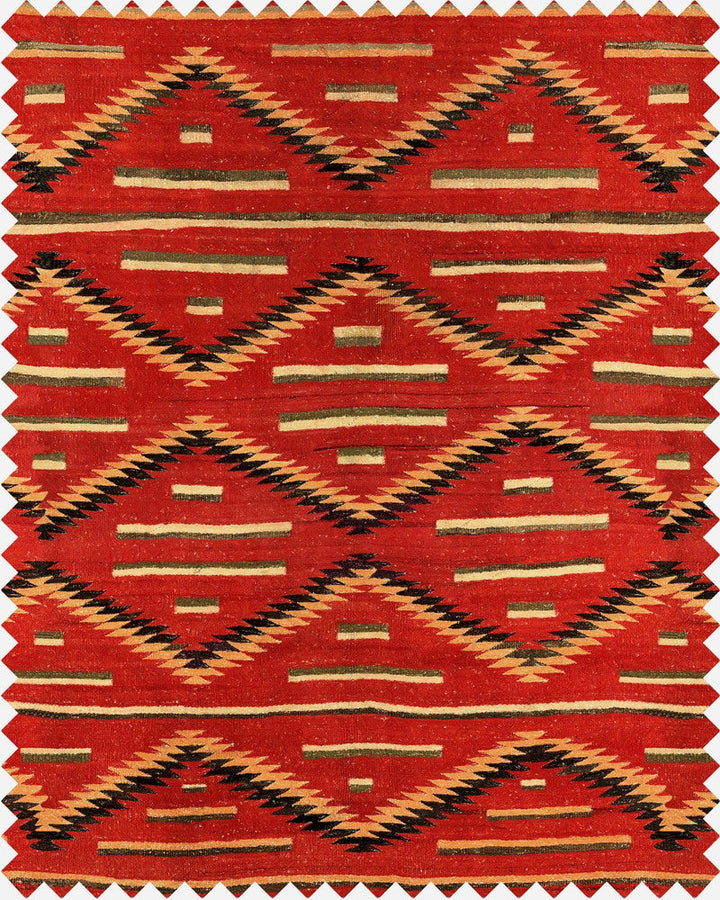 Eyedazzler Navajo Linen by Mind the Gap Designer Fabric THE HOME OF AN ECCENTRIC MAN 100% Linen Made in United Kingdom W 46cm x L 67cm / W 18.1in x L 26.3in 55.1in - Swanky Fabrics -