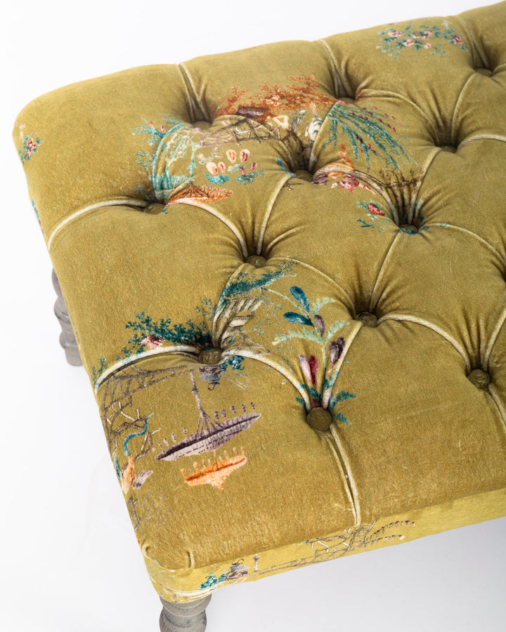 Chinoiserie velvet fabric by Mind the Gap (FB00027), view 3