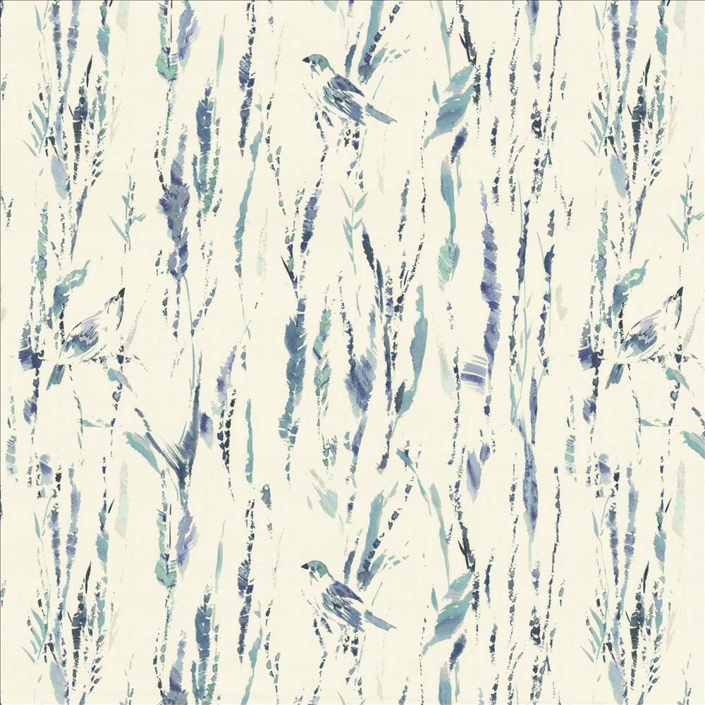 Feathers Blue by Kasmir Designer Fabric 5154 100% Cotton
 SPAIN 51,000 Wyzenbeek Double Rubs </p><p>Repeat: Horizontal: 27 inches and Vertical: 25 2/8 inches 54 - Swanky Fabrics -