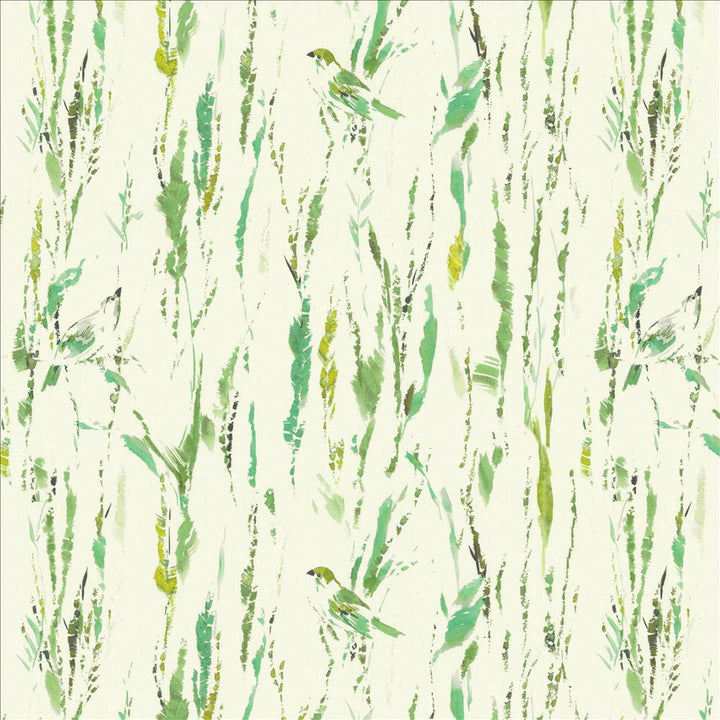Feathers Green  by Kasmir Designer Fabric 5154 100% Cotton
 SPAIN 51,000 Wyzenbeek Double Rubs Horizontal: 27 inches and Vertical: 25 2/8 inches 54  - Swanky Fabrics -