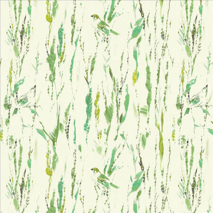 Feathers Green by Kasmir Designer Fabric 5154 100% Cotton
 SPAIN </p><p>Repeat: Horizontal: 27 inches and Vertical: 25 2/8 inches 54 - Swanky Fabrics -