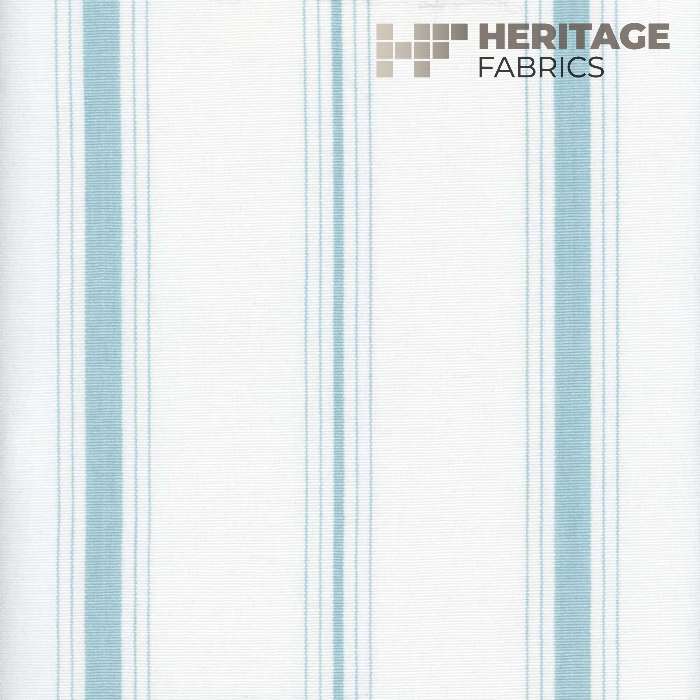 Fenwick Aqua by Heritage Fabric - 100% Cotton India 9,000 Horizontal: 5.75" and Vertical: N/A 54" - Fabric Carolina -
