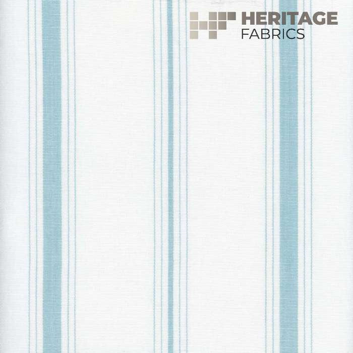 Fenwick Aqua by Heritage Designer Fabric - 100% Cotton India 9,000 Horizontal: 5.75" and Vertical: N/A 54" - Swanky Fabrics -