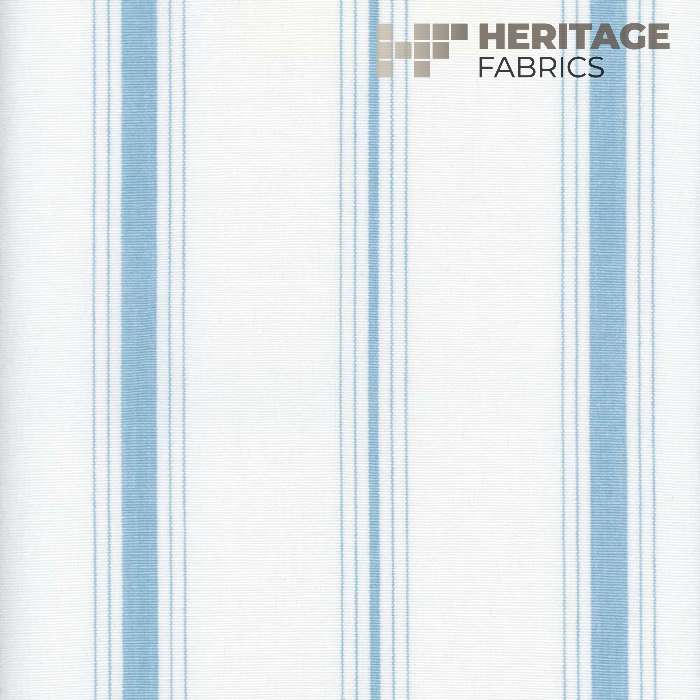 Fenwick Cornflower by Heritage Fabric - 100% Cotton India 9,000 Horizontal: 5.75" and Vertical: N/A 54" - Fabric Carolina -