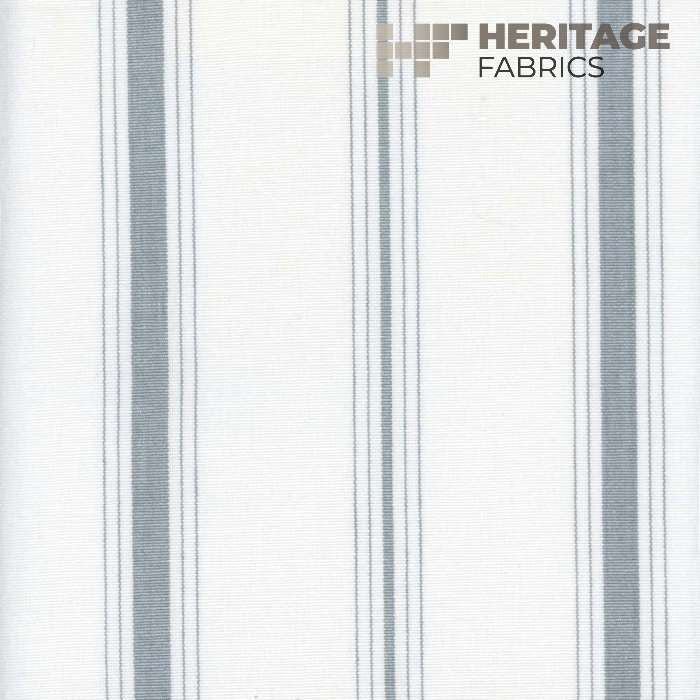 Fenwick Gray by Heritage Designer Fabric - 100% Cotton India 9,000 Horizontal: 5.75" and Vertical: N/A 54" - Swanky Fabrics -