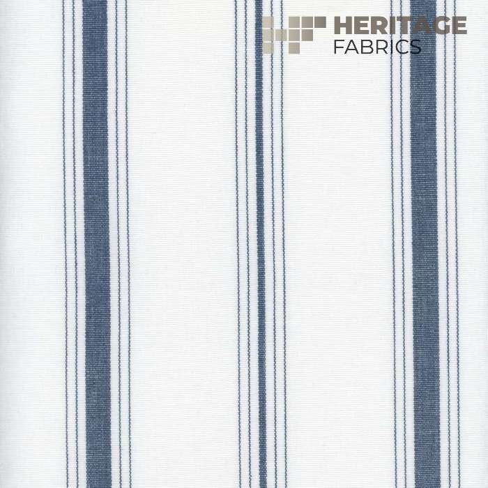 Fenwick Indigo by Heritage Designer Fabric - 100% Cotton India 9,000 Horizontal: 5.75" and Vertical: N/A 54" - Swanky Fabrics -