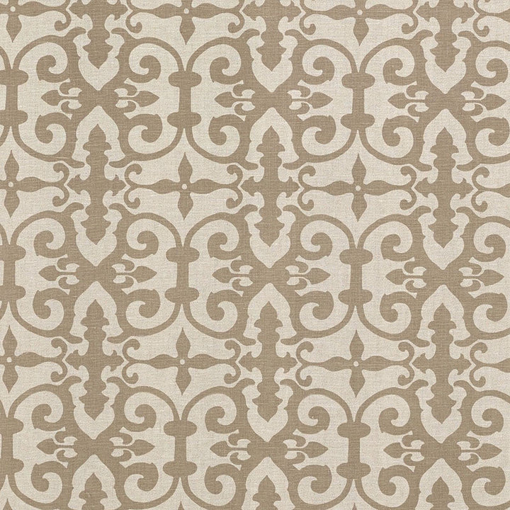 Ferne Park Brown FERN002 by Schumacher Designer Fabric Veere-Grenney 100% Linen Martindale 18,000 Horizontal: 8 and Vertical: 8 47 - Swanky Fabrics -