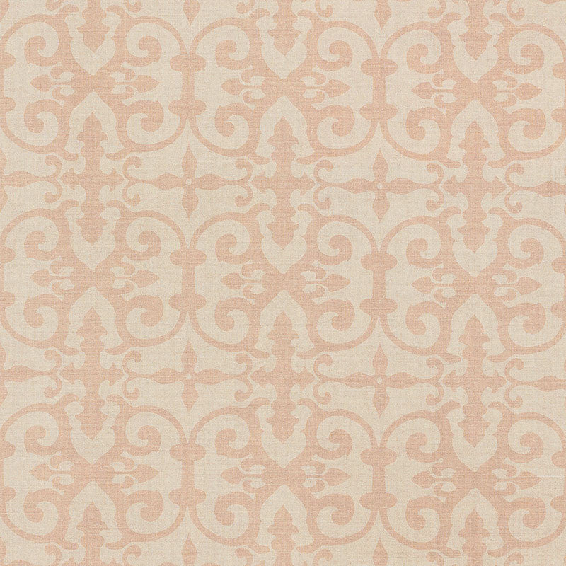 Ferne Park Pink FERN004 by Schumacher Designer Fabric Veere-Grenney 100% Linen Martindale 25,000 Horizontal: 8 and Vertical: 8 47 - Swanky Fabrics -