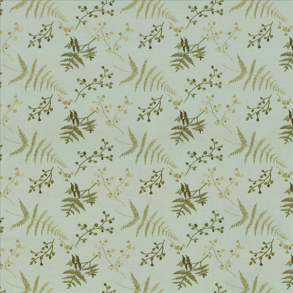 Fern Garden Caribe by Kasmir Designer Fabric See sample 100% Polyester
Embroidery
100% Rayon
 INDIA 9,000 Wyzenbeek Double Rubs </p><p>Repeat: Horizontal: 12 7/8 inches and Vertical: 9 1/8 inches 52 - Swanky Fabrics -