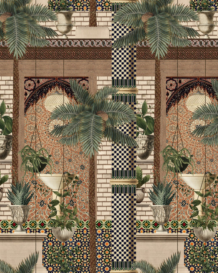 Fez Medina Wallpaper by Mind the Gap Designer Wallpaper TALES OF MAGHREB Textured Matte Made in Europe Paste the wall 3 rolls x 20.5 x 3.25 yards - Swanky Fabrics -